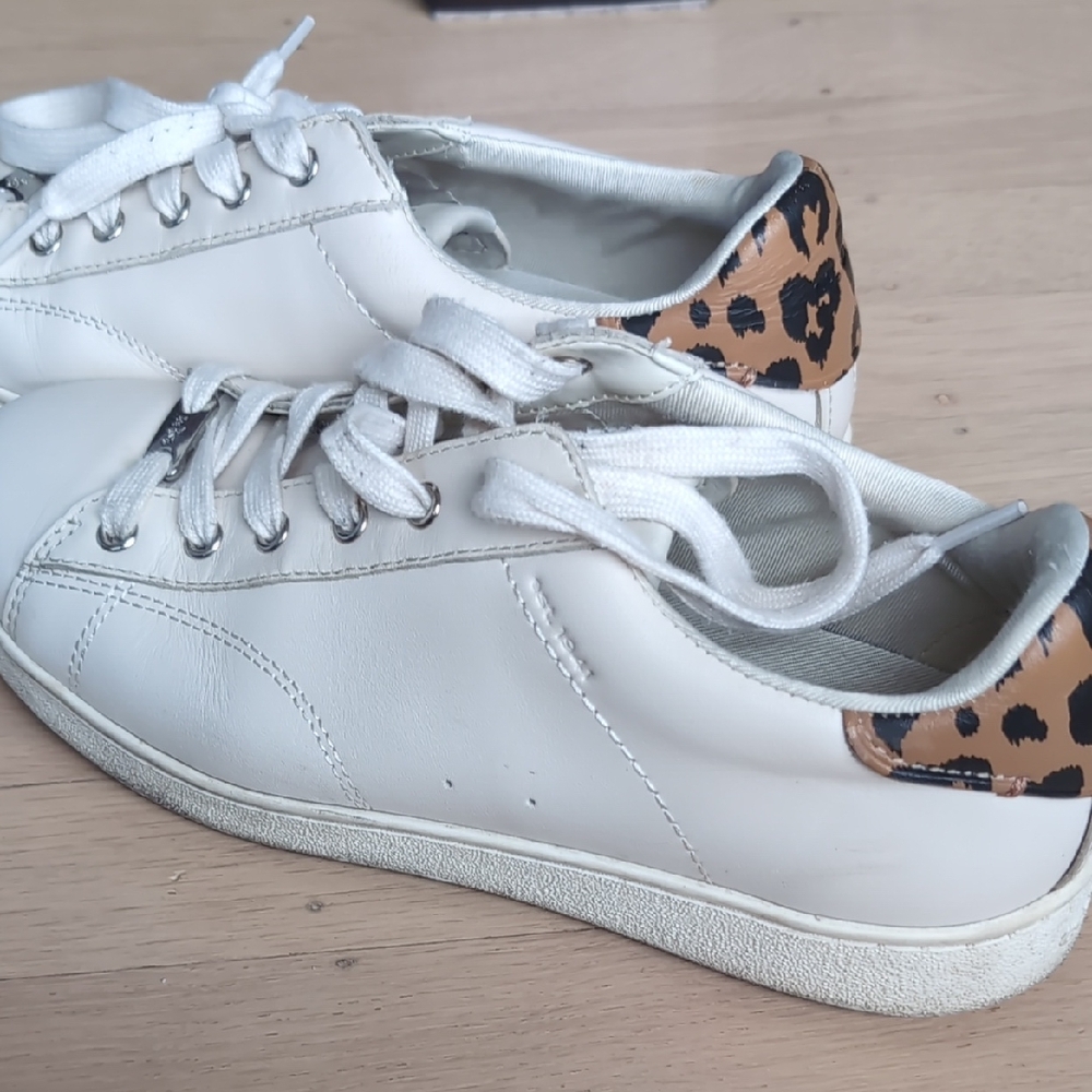 Coach White Leather Sneakers - Picture 6 of 7